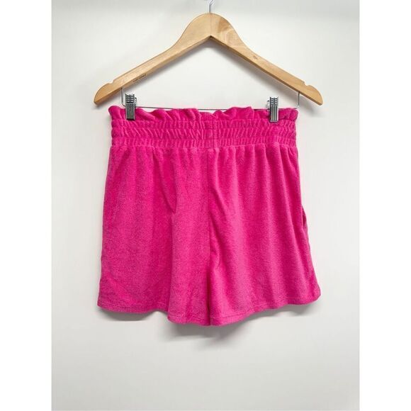 Aqua Swim Shorts Elastic Waistband Terrycloth Barbie Pink Size Small NEW - Picture 3 of 6